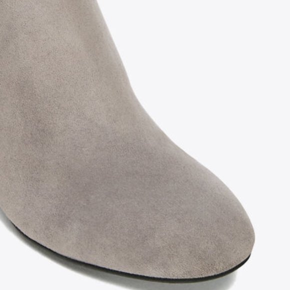 NWT TORY BURCH Laila Gray Suede Over The Knee Gold Plated Heel Boot | Size 6.5 - Picture 5 of 14